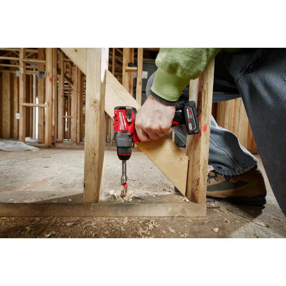 M12 FUEL 12-Volt Li-Ion Brushless Cordless Hammer Drill and Impact Driver Combo Kit (2-Tool) with M12 Right Angle Drill