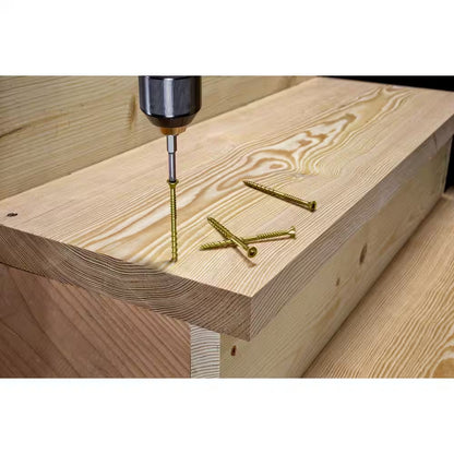 #10 X 3-In T25, Flat Head, Strong-Drive CSV Construction Screw - Yellow Zinc (210-Pack)