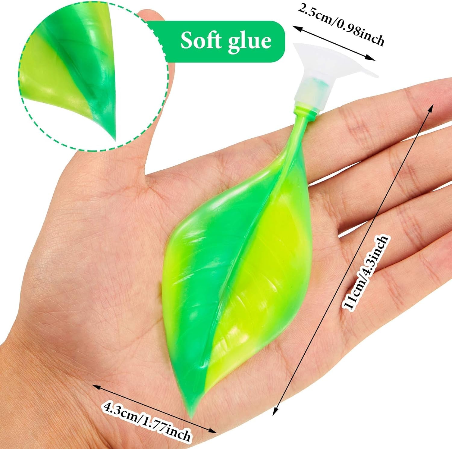 2 Pieces Silicone Betta Bed Leaf Hammock for Betta Fish, Betta Fish Bed, Practical Resting Spot, No BPA, Comfortable and Safe (Green)