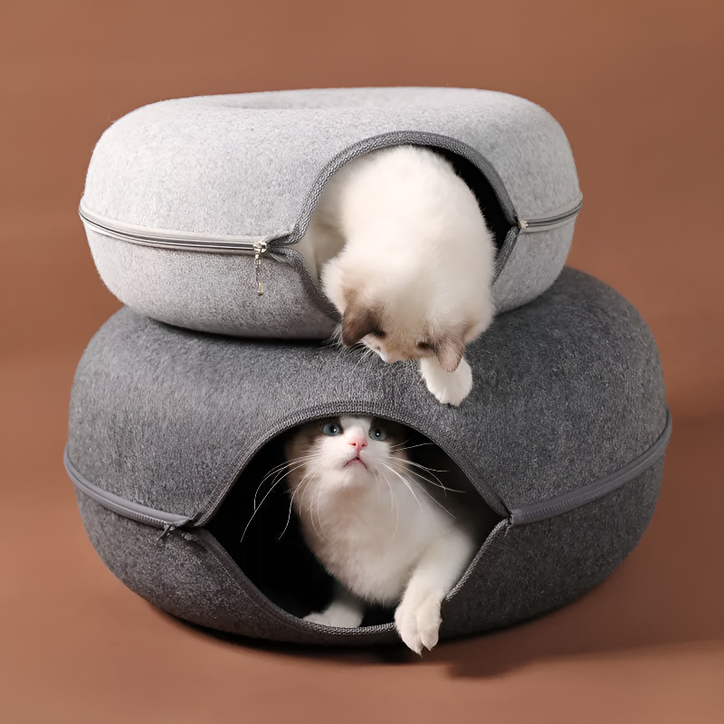 Playful Cat Tunnel Bed