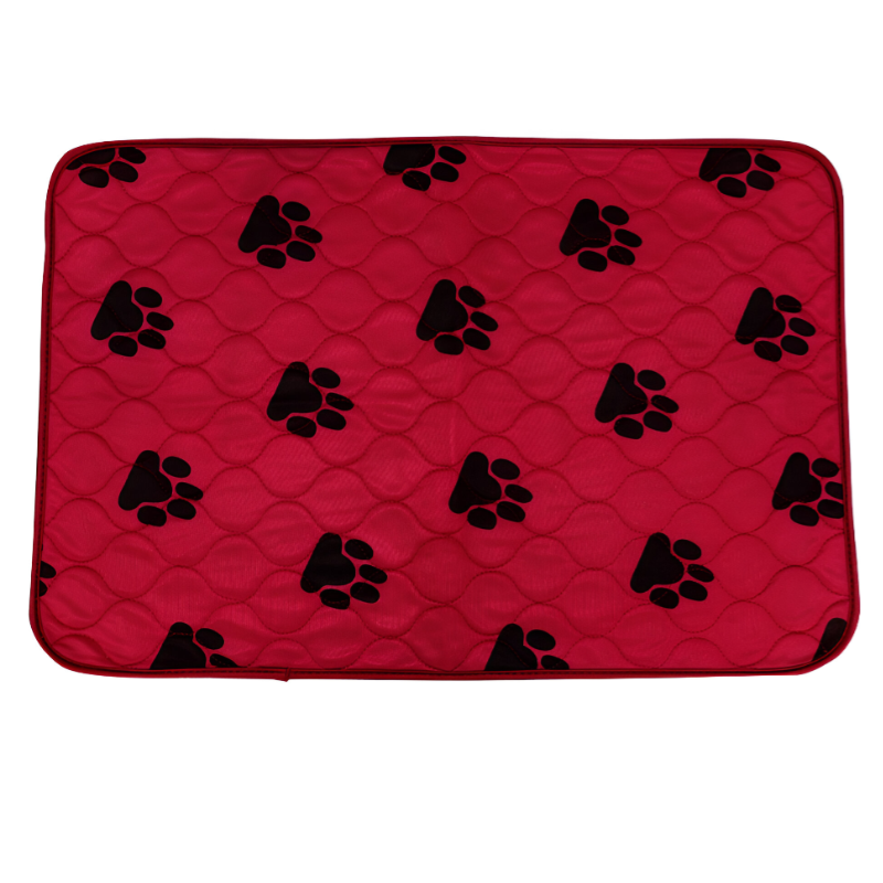 Reusable Pet Urine Pad Washable Dog Cat Diaper Mat 3 Layer Absorbent Dogs Diapers Pads Bone Paw Print for Sofa Bed Floor