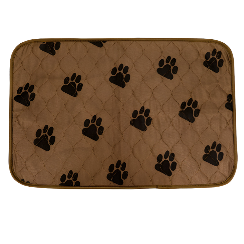 Reusable Pet Urine Pad Washable Dog Cat Diaper Mat 3 Layer Absorbent Dogs Diapers Pads Bone Paw Print for Sofa Bed Floor