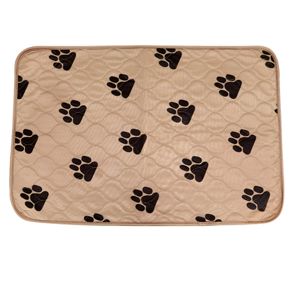 Reusable Pet Urine Pad Washable Dog Cat Diaper Mat 3 Layer Absorbent Dogs Diapers Pads Bone Paw Print for Sofa Bed Floor