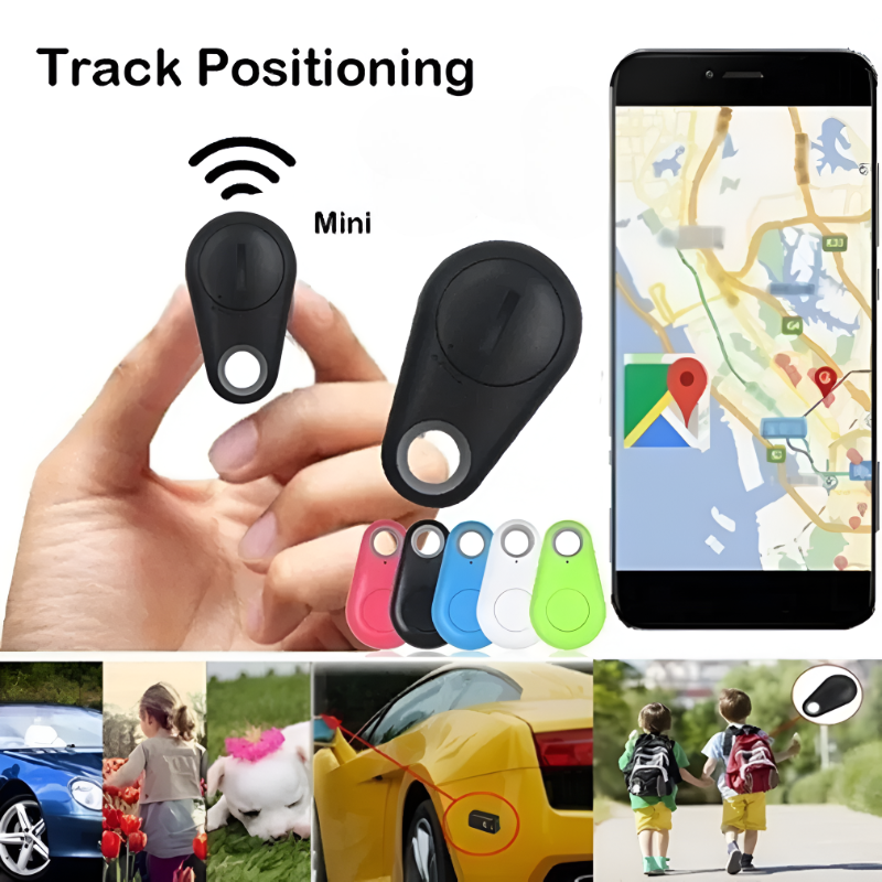 Mini Dog GPS Bluetooth 5.0 Tracker Anti-Lost Device round Anti-Lost Device Pet Kids Bag Wallet Tracking Smart Finder Locator