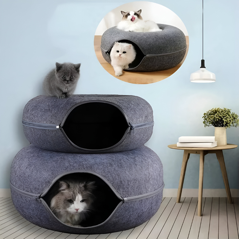 Playful Cat Tunnel Bed